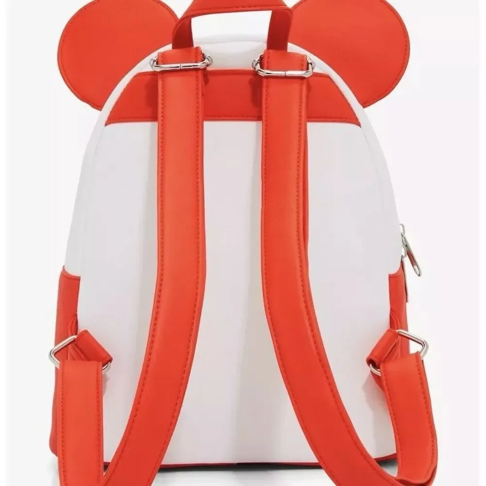 New!! Loungefly Disney Minnie Mouse Mushroom Floral Mini Backpack